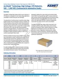 C0805W332KCRACTU Datasheet Cover