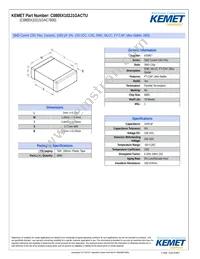 C0805X102J1GACTU Datasheet Cover