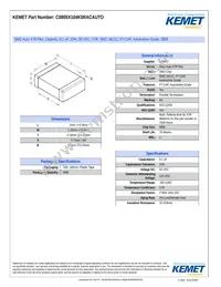 C0805X104K5RACAUTO Datasheet Cover