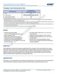 C0805X472KBRACAUTO Datasheet Page 2