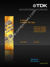 C0816X5R1A474K Datasheet Cover