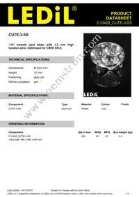 C10428_CUTE-3-SS Datasheet Cover