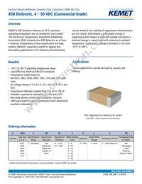 C1206C106K4PACTU Datasheet Cover