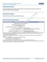 C1206C226K8PACTU Datasheet Page 3