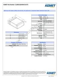 C1206C332K5RACAUTO Datasheet Cover