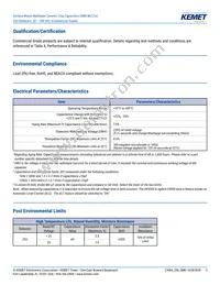 C1206C473Z5UACTU Datasheet Page 3