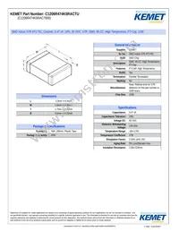 C1206R474K5RAC7800 Datasheet Cover