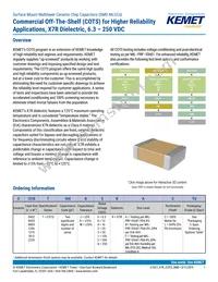 C1206T225K4RCLTU Datasheet Cover