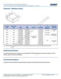 C1206T225K4RCLTU Datasheet Page 3