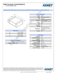 C1210C106J8NACTU Datasheet Cover