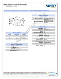 C1210C106K4PALTU Datasheet Cover