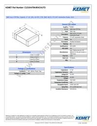 C1210X475K4RACAUTO Datasheet Cover