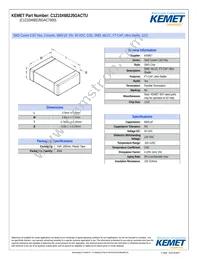 C1210X682J5GACTU Datasheet Cover