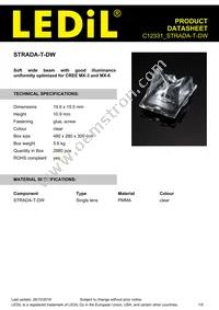 C12331_STRADA-T-DW Datasheet Cover