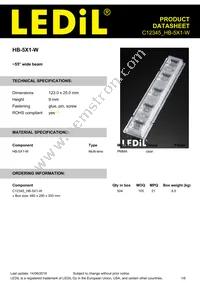 C12345_HB-5X1-W Datasheet Cover