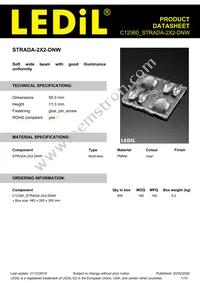 C12360_STRADA-2X2-DNW Datasheet Cover