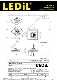 C12490_SIRI-DOME Datasheet Page 2