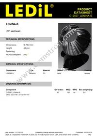 C12597_LENINA-S Datasheet Cover