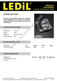 C12726_STRADA-SQ-T-DWC Datasheet Cover