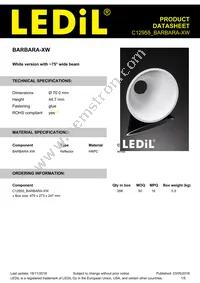 C12955_BARBARA-XW Datasheet Cover