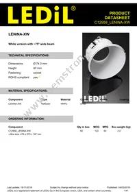 C12958_LENINA-XW Datasheet Cover