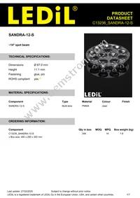 C13236_SANDRA-12-S Datasheet Cover
