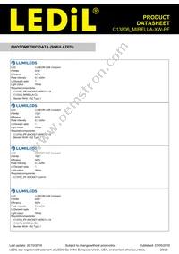 C13806_MIRELLA-XW-PF Datasheet Page 20