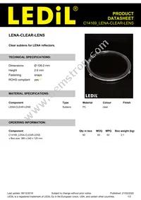 C14169_LENA-CLEAR-LENS Datasheet Cover