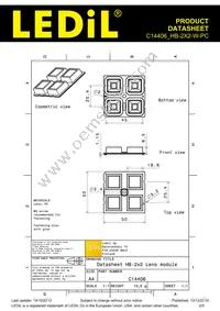 C14406_HB-2X2-W Datasheet Page 2