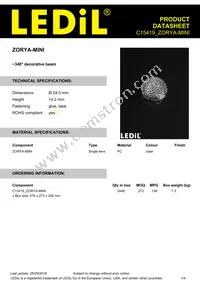 C15419_ZORYA-MINI Datasheet Cover