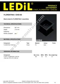 C15427_FLORENTINA-1-SHD-60 Datasheet Cover