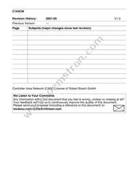 C164CM4EFABKXUMA1 Datasheet Page 4