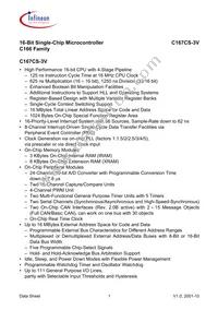 C167CSL16M3VCAFXUMA2 Datasheet Page 5