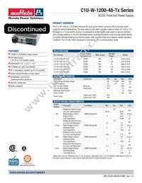 C1U-W-1200-48-TC2C Datasheet Cover