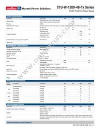 C1U-W-1200-48-TC2C Datasheet Page 2