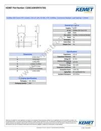 C326C103K5R5TA7301 Datasheet Cover