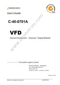 C40-0701A Datasheet Cover