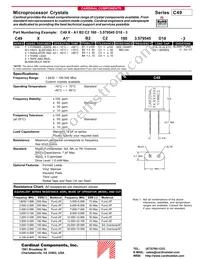 C49X-A3B1C1-40-8.0D16 Datasheet Cover