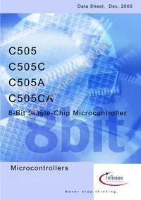 C505CALMCAFXUMA1 Datasheet Cover