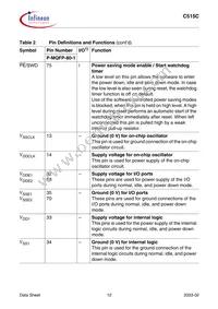 C515C8EMCAFXUMA1 Datasheet Page 16