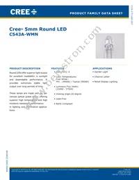 C543A-WMN-CCCKK141 Datasheet Cover