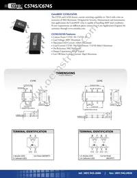 C674S Datasheet Cover