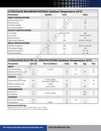 C674S Datasheet Page 2