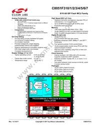 C8051F316-GMR Datasheet Cover