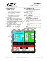 C8051F330P Datasheet Cover