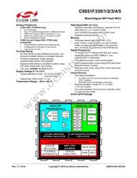 C8051F331-GMR Datasheet Cover