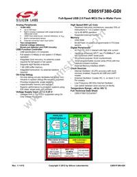 C8051F380-GDI Datasheet Cover