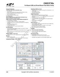 C8051F389-GQR Datasheet Cover