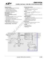 C8051F526-IM Datasheet Cover