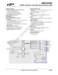 C8051F533-IT Datasheet Cover